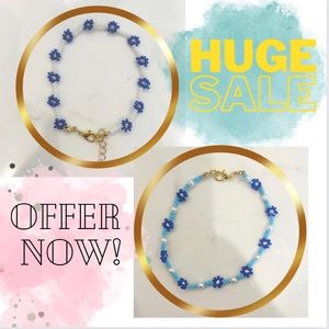 ‼️SALE- 2 Handmade Flower Bracelets| Adjustable